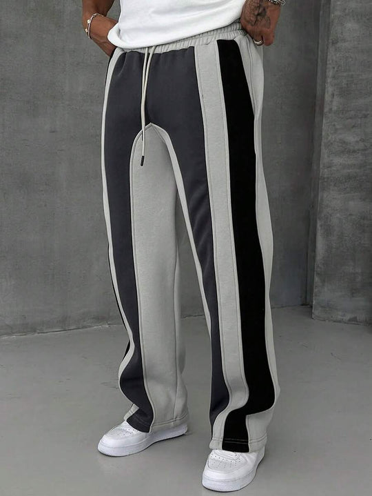 Patchwork Jogginghose Herren Kordelzug Locker Sport