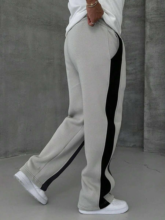 Patchwork Jogginghose Herren Kordelzug Locker Sport