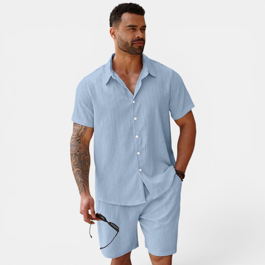 Herren Atmungsaktives Casual-Sommer-Set – Jennoir