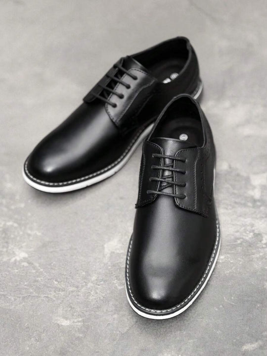 Klassische Derby Anzugschuhe Herren Kunstleder Business