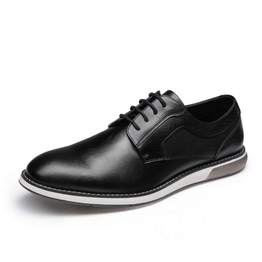 Klassische Derby Anzugschuhe Herren Kunstleder Business