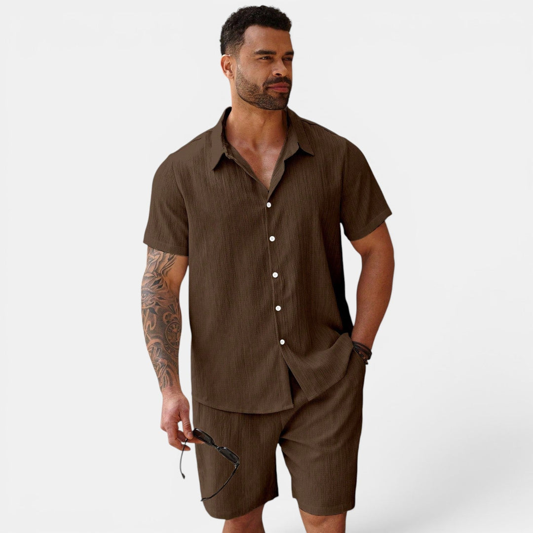 Herren Atmungsaktives Casual-Sommer-Set – Jennoir