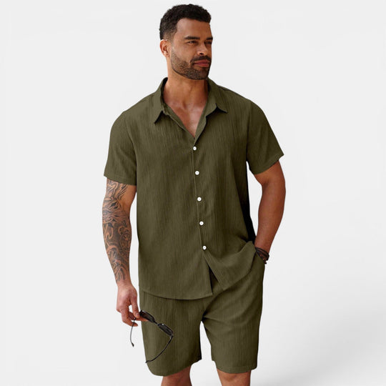 Herren Atmungsaktives Casual-Sommer-Set – Jennoir