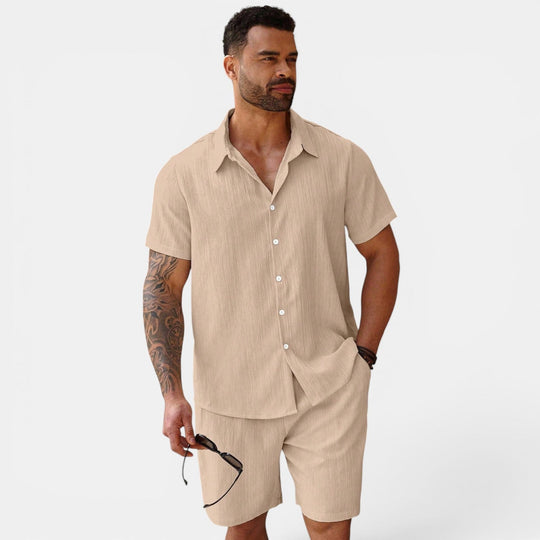 Herren Atmungsaktives Casual-Sommer-Set – Jennoir