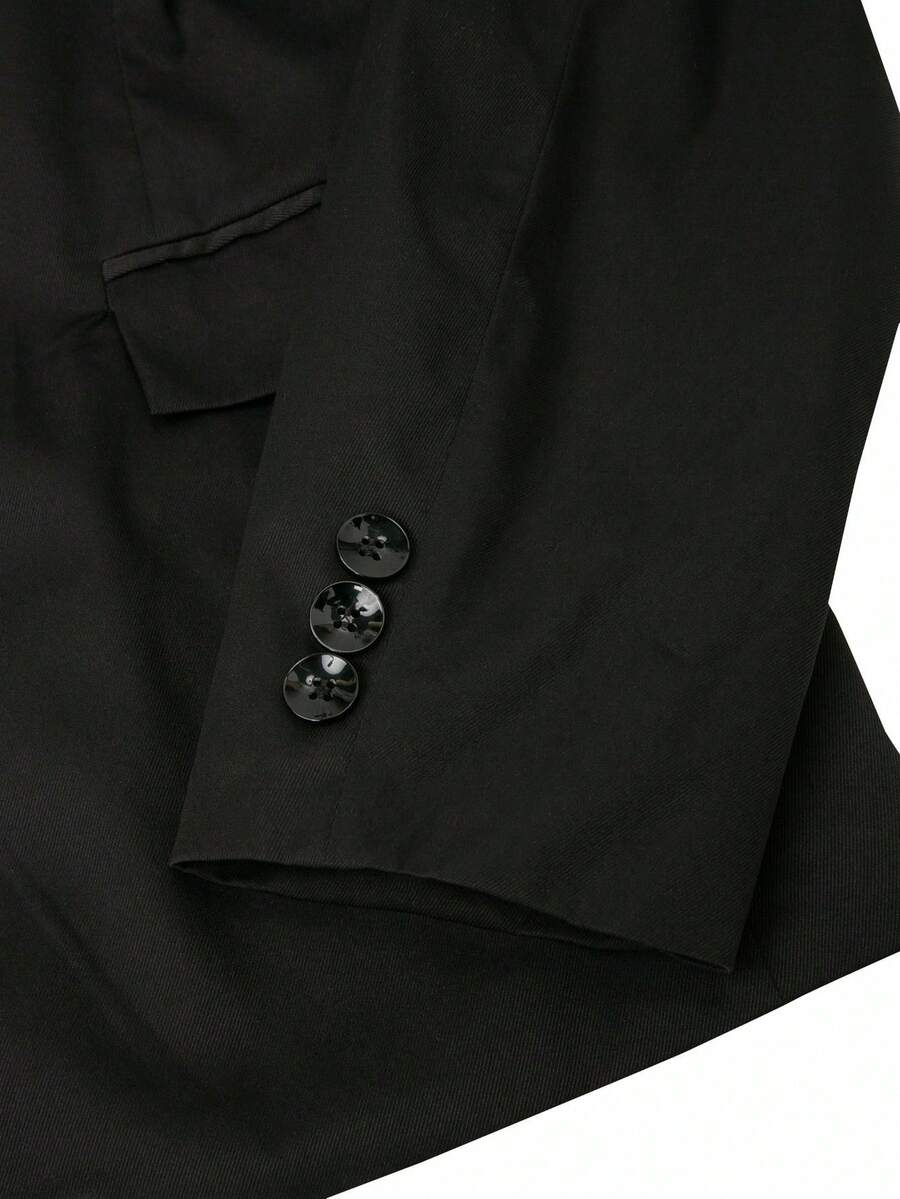 Minimalistischer Blazer Herren Stehkragen Gefüttert