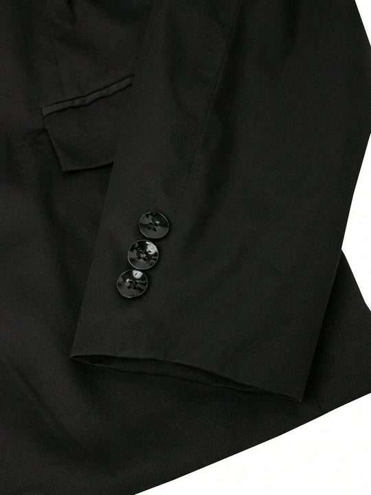 Minimalistischer Blazer Herren Stehkragen Gefüttert