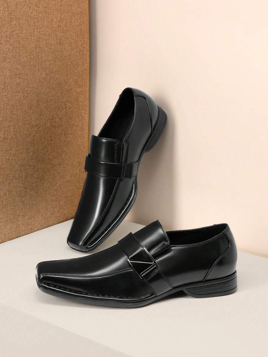 Gefütterte Loafer Herren Mokassin Kunstleder Elegant