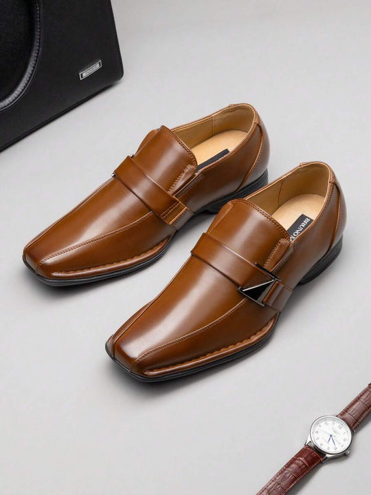 Gefütterte Loafer Herren Mokassin Kunstleder Elegant
