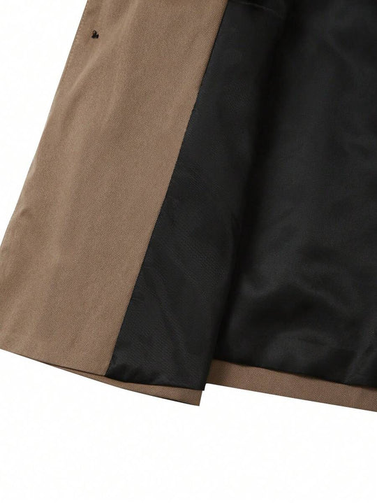 Minimalistischer Blazer Herren Stehkragen Gefüttert
