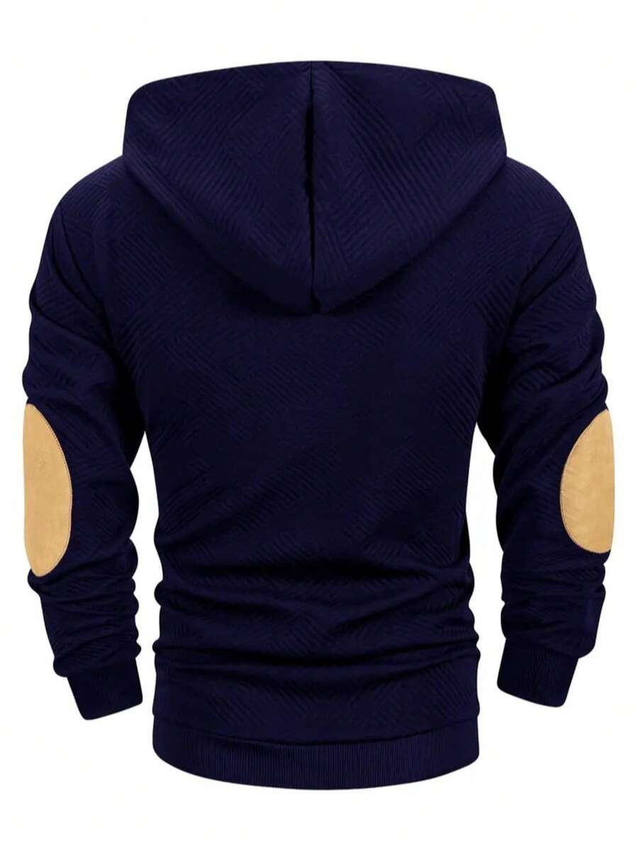 Jacquard Hoodie Set Herren Zweiteiler Sweatshirt Hose