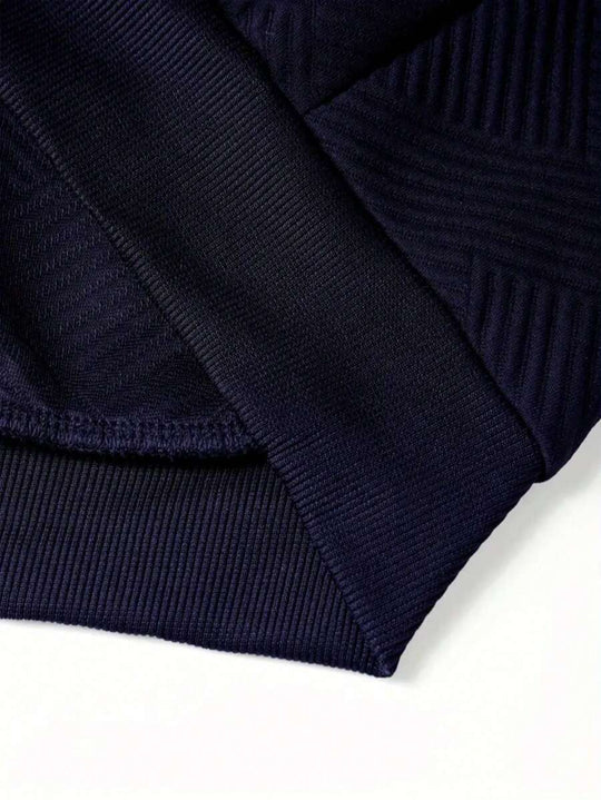 Jacquard Hoodie Set Herren Zweiteiler Sweatshirt Hose