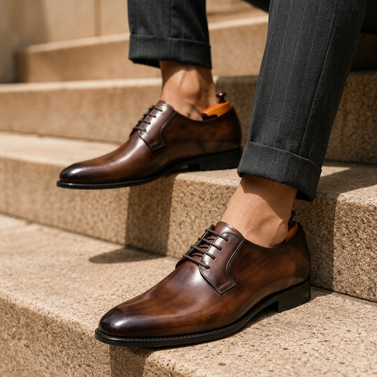 Echtleder Business Schuhe Herren Elegant Smart Casual