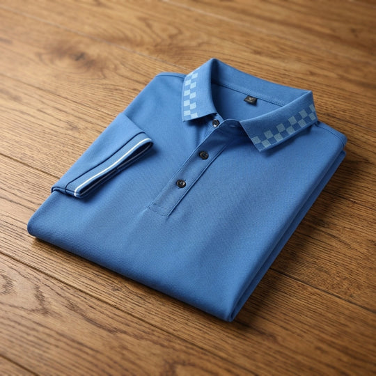 Pique Poloshirt Herren Kurzarm Smart Casual Polo Shirt