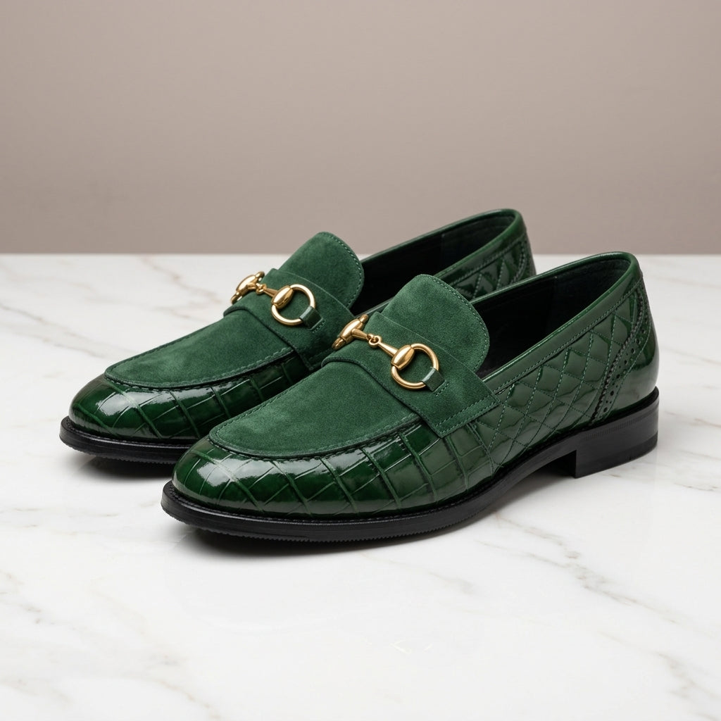 Elegante Leder Loafer Herren Slip-On Smart Casual