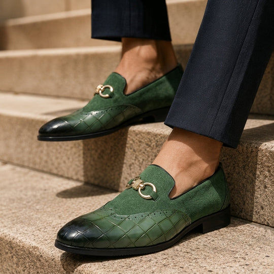 Elegante Leder Loafer Herren Slip-On Smart Casual