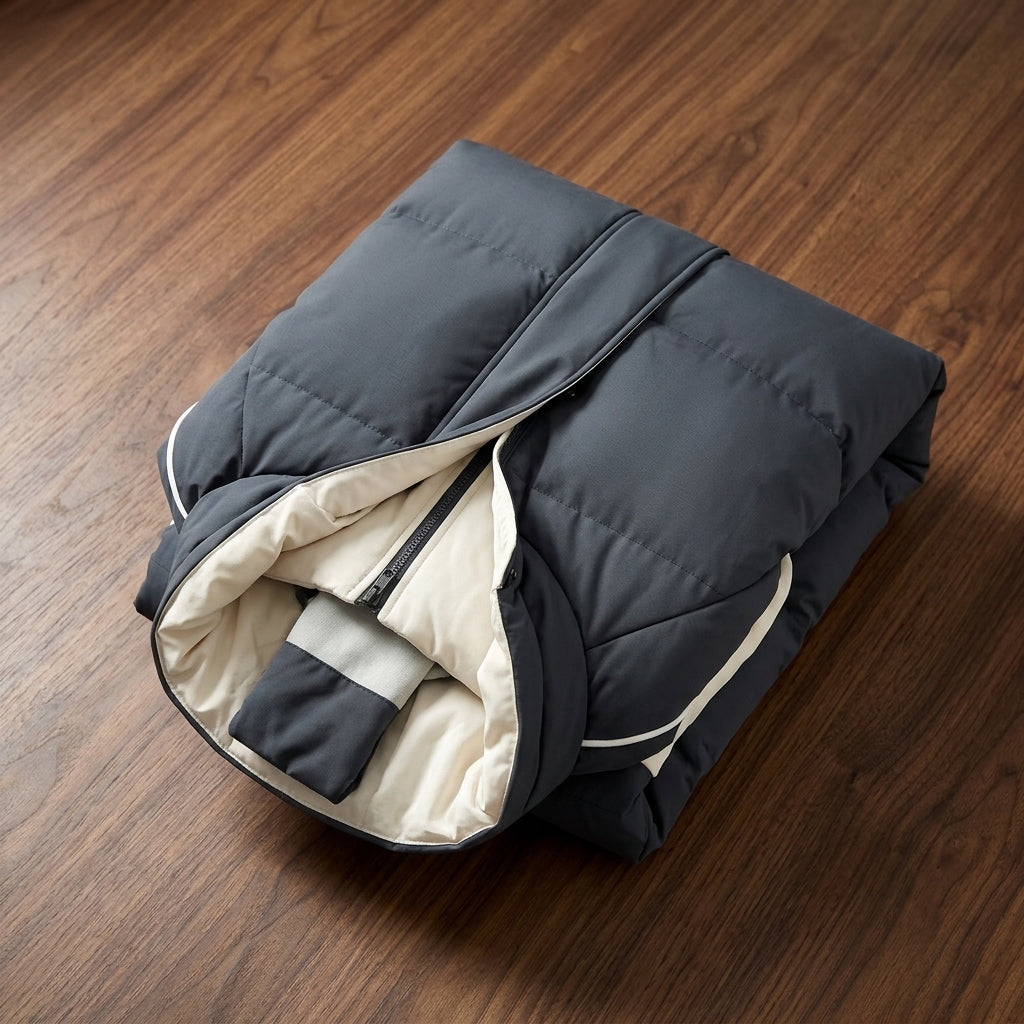 Kapuzen Puffer Parka Herren Winter Warm Gesteppt