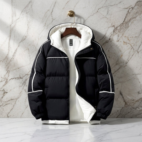 Kapuzen Puffer Parka Herren Winter Warm Gesteppt