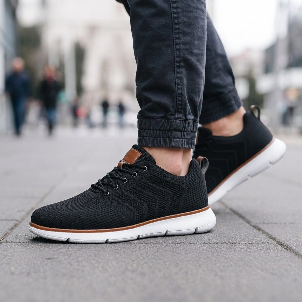Atmungsaktive Airmesh Sneaker Herren Komfort Freizeit