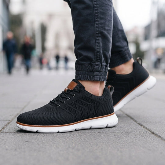 Atmungsaktive Airmesh Sneaker Herren Komfort Freizeit