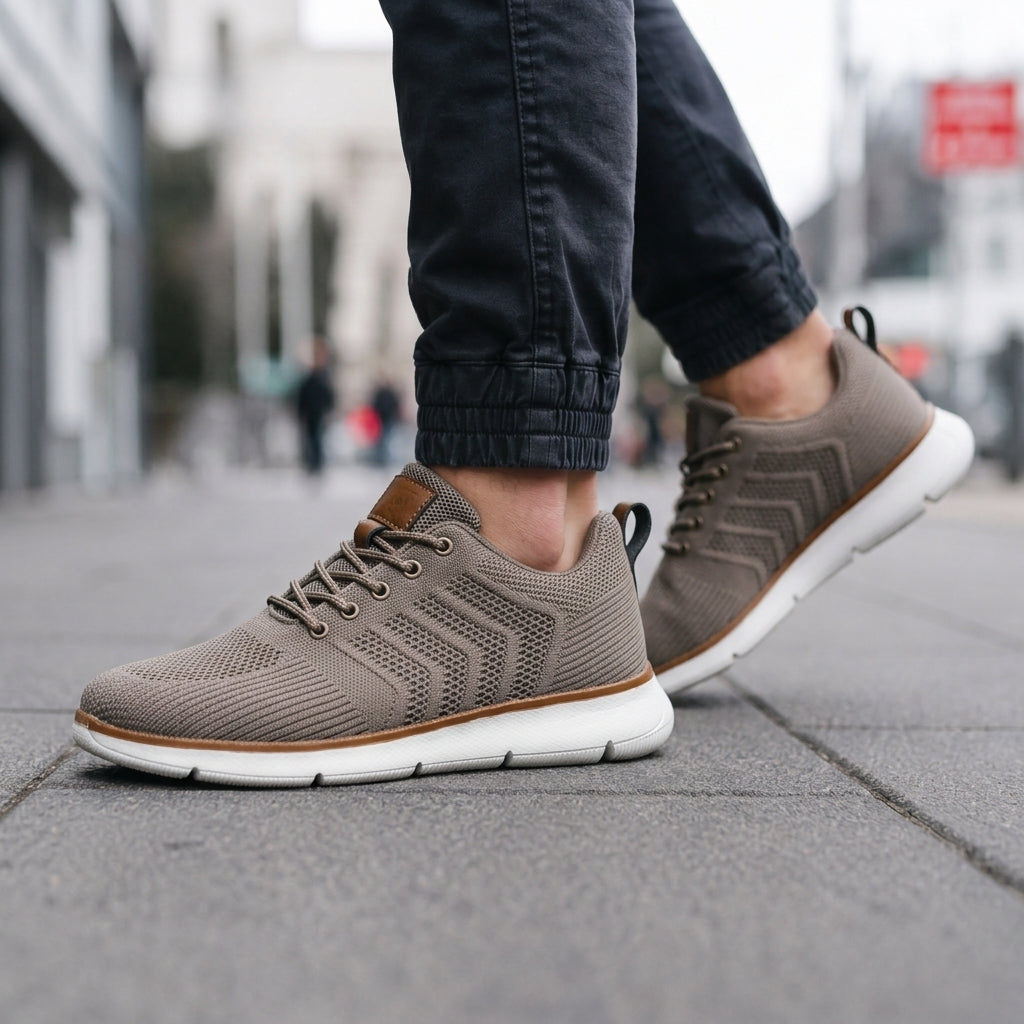 Atmungsaktive Airmesh Sneaker Herren Komfort Freizeit