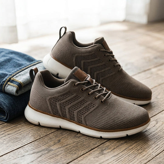 Atmungsaktive Airmesh Sneaker Herren Komfort Freizeit