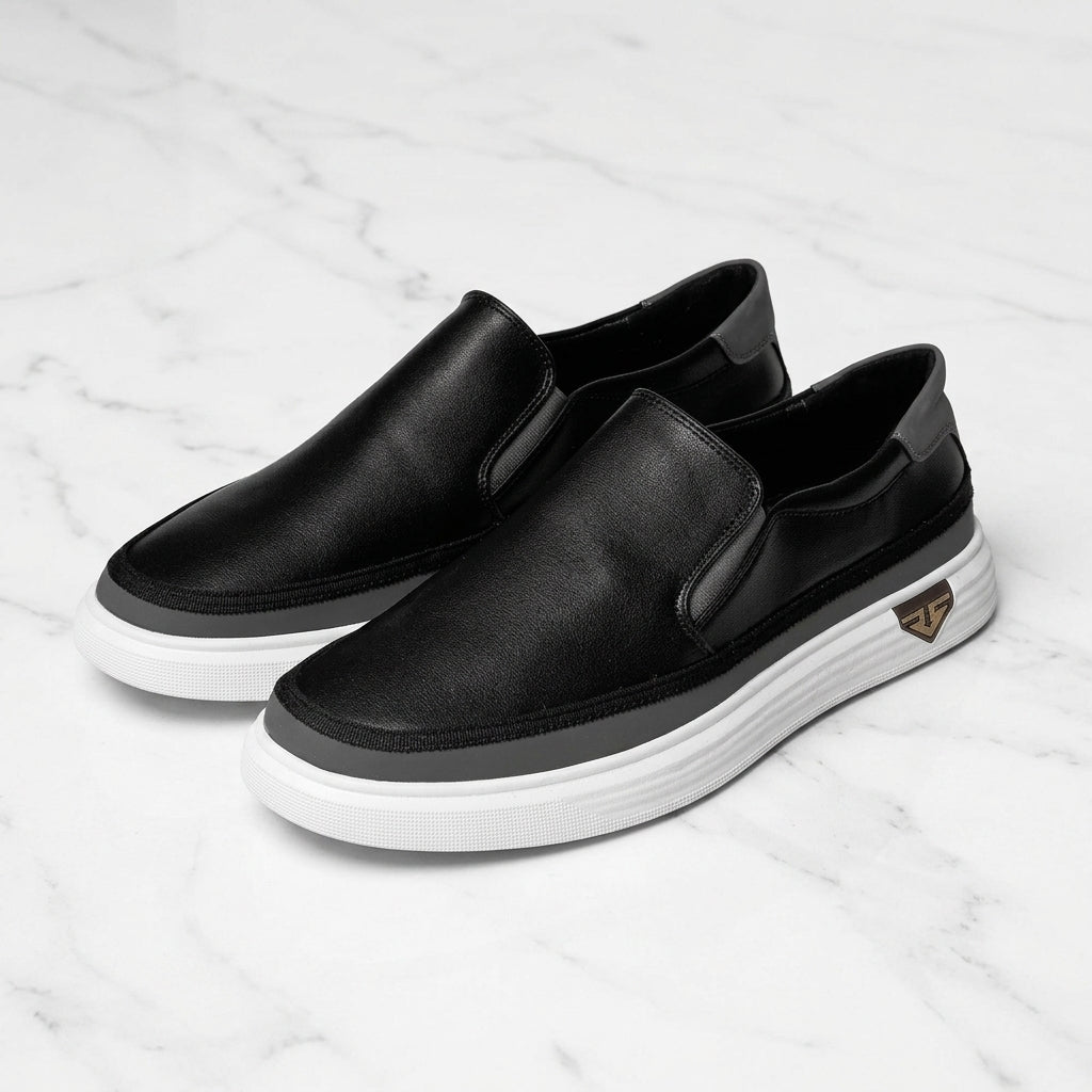 Italienische Leder Slip-Ons Herren Elegant Smart Casual