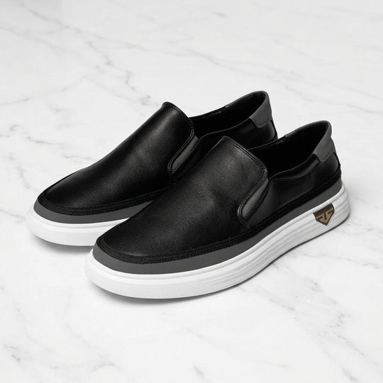 Italienische Leder Slip-Ons Herren Elegant Smart Casual