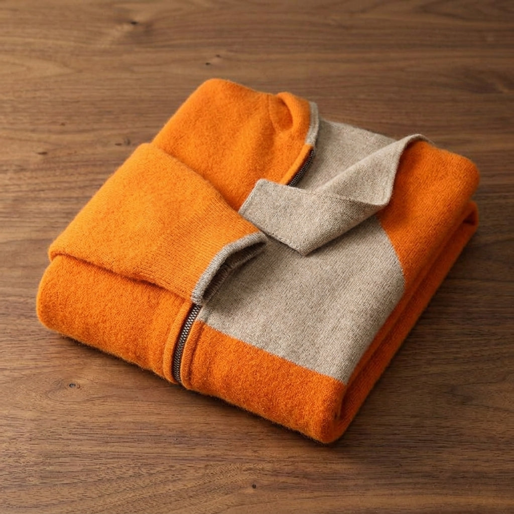 Kaschmir Wende Kapuzenpullover Herren Hoodie Reversibel