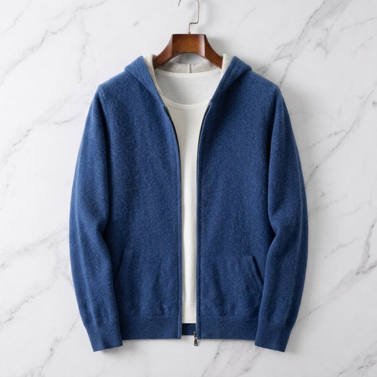 Kaschmir Wende Kapuzenpullover Herren Hoodie Reversibel