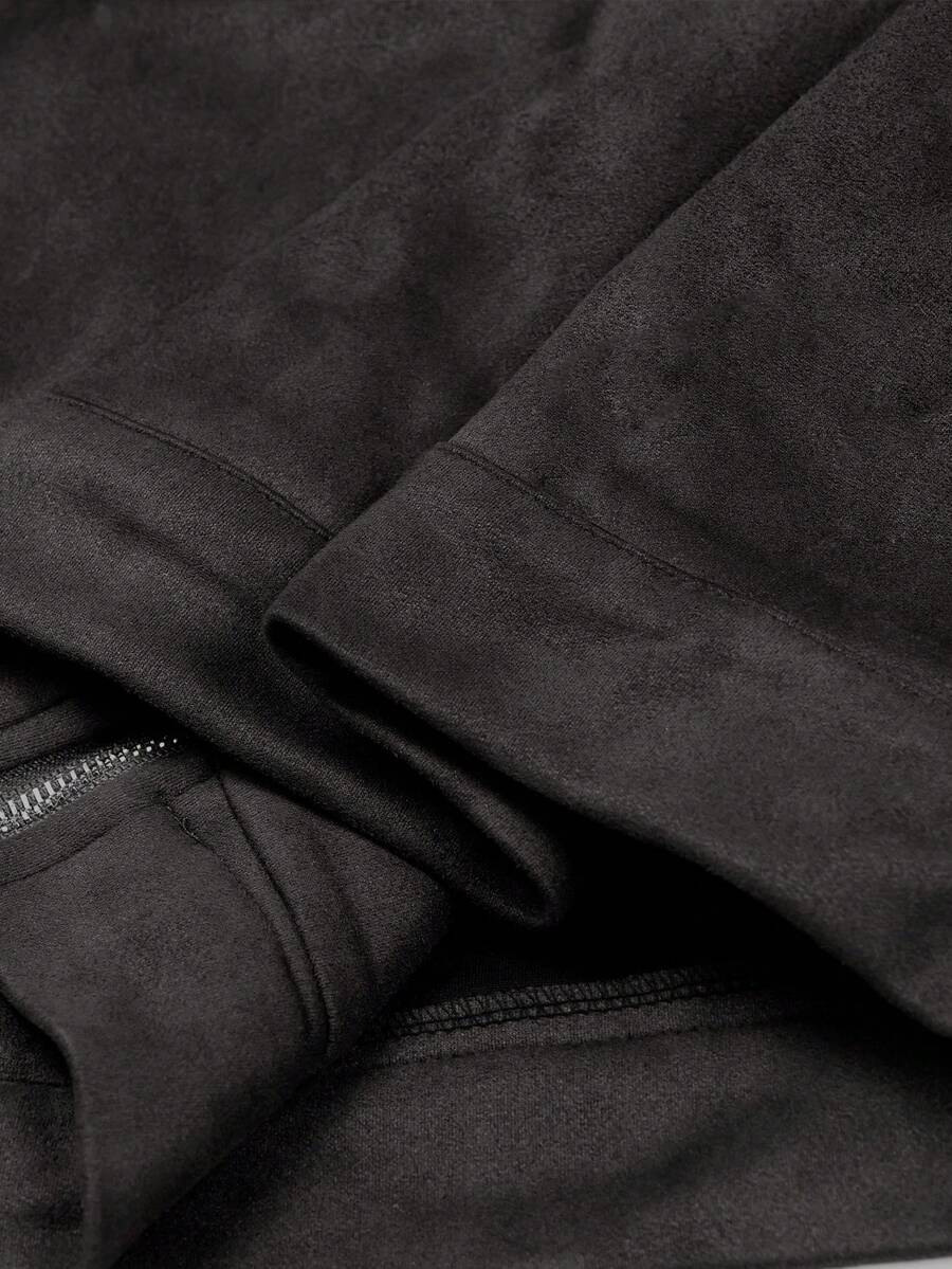 Schlichte Zip Jacke Herren Kragen Übergangsjacke