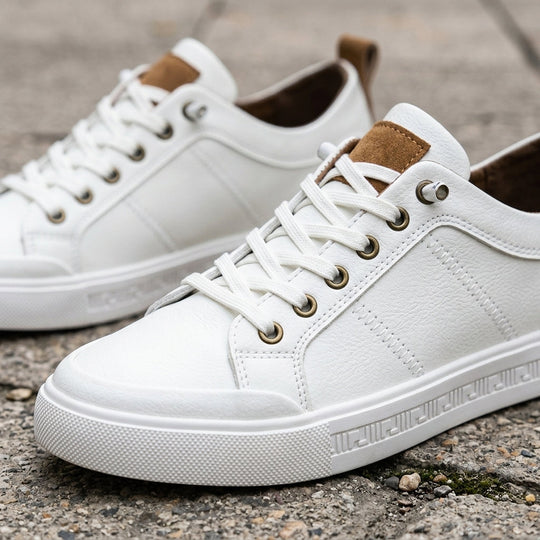 Komfort Sneaker Herren Leder Casual Freizeitschuhe