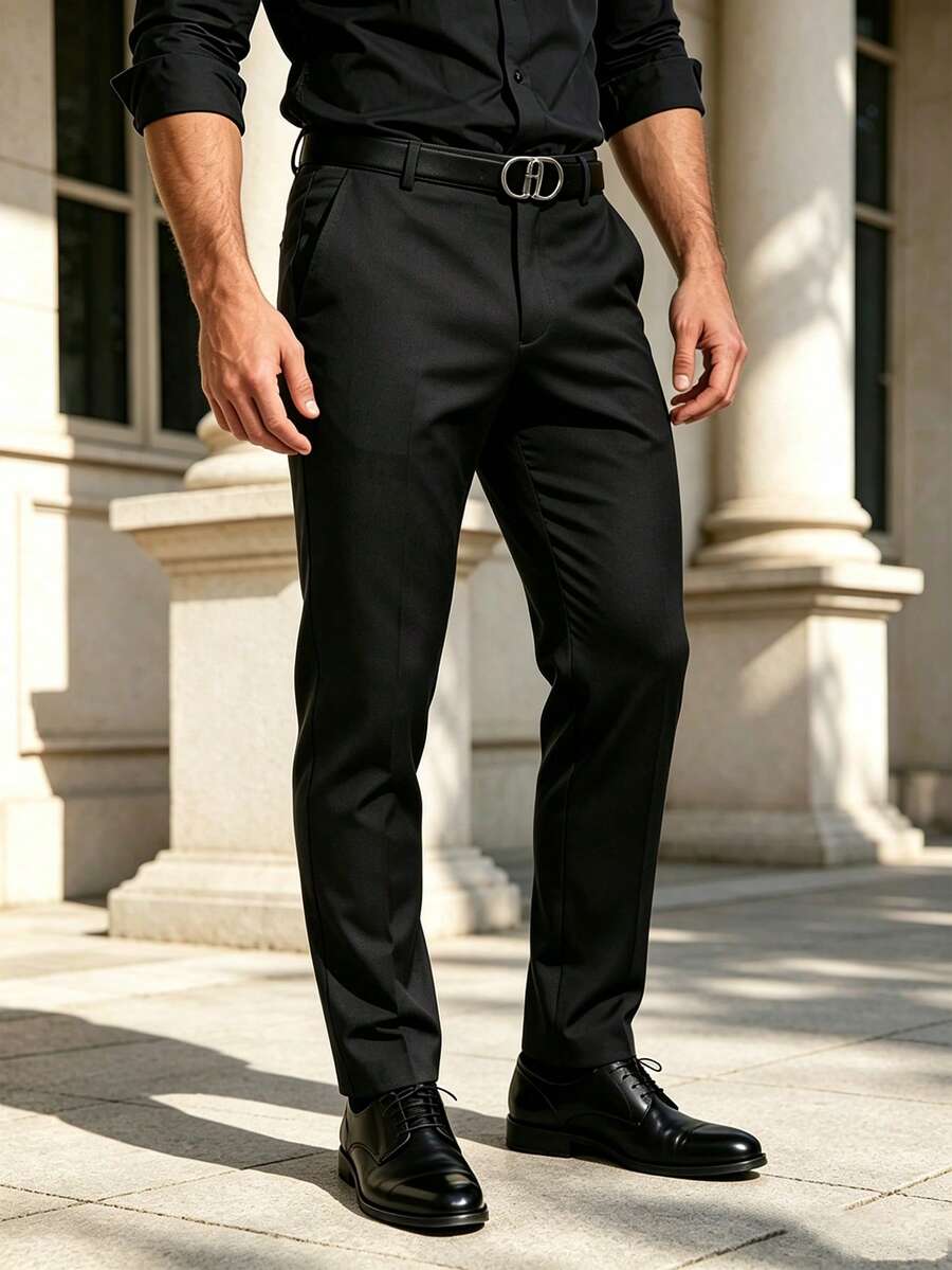 Bequeme Businesshose Herren Stretch Stoffhose Alltag