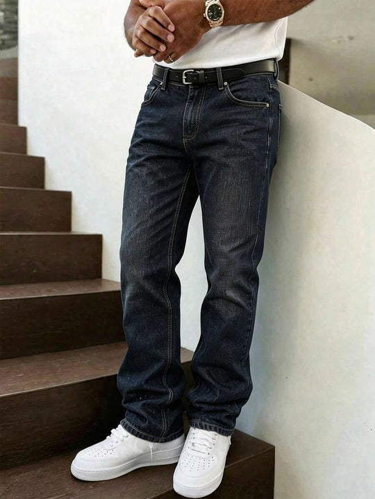 Vintage Jeans Herren Gerade Denim Street Style