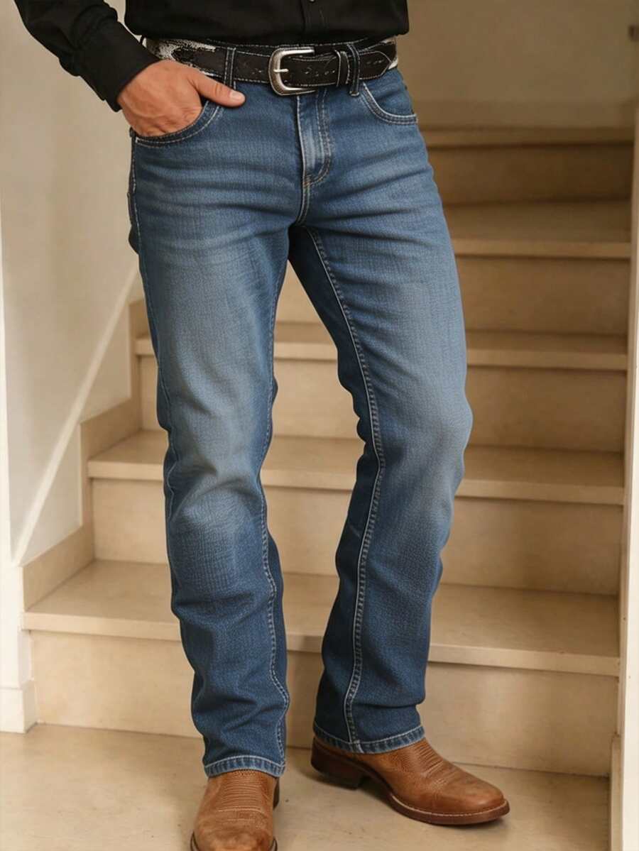 Vintage Jeans Herren Gerade Denim Street Style