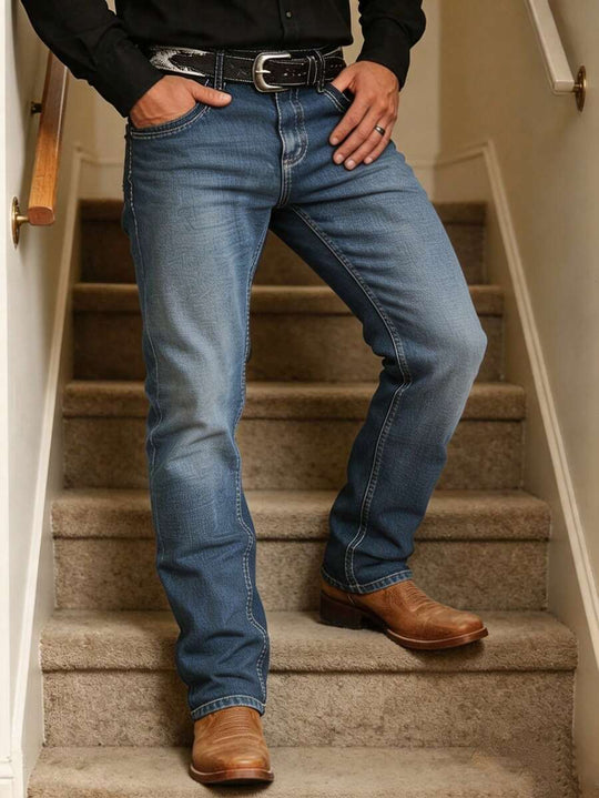 Vintage Jeans Herren Gerade Denim Street Style