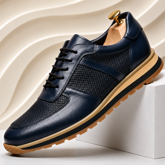 Rindsleder Sneaker Herren Italienisch Casual Komfort