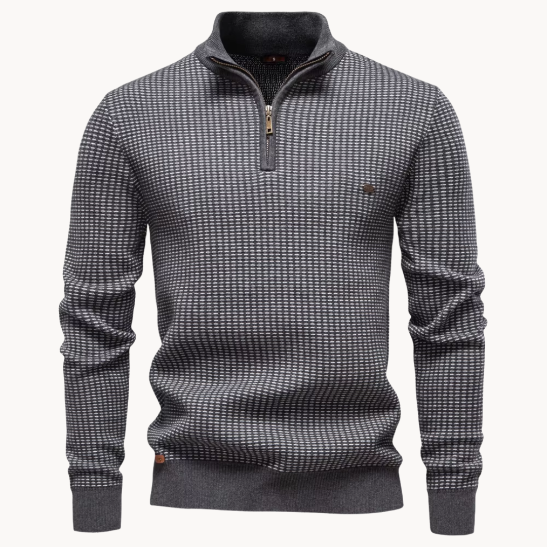 Strukturierter Pullover Herren Strick Warm Casual Basic