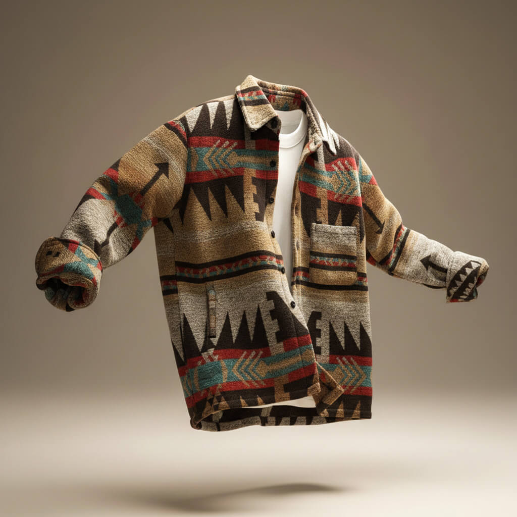 Klassische Wolljacke Herren Warm Winter Elegant Mantel
