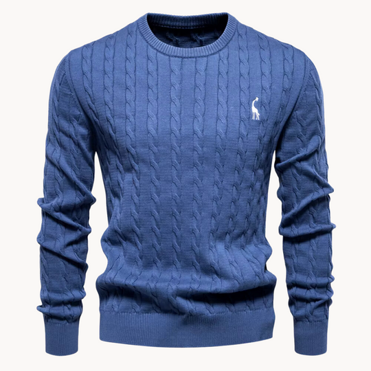 Zopfstrick Pullover Herren Strickpullover Warm Winter