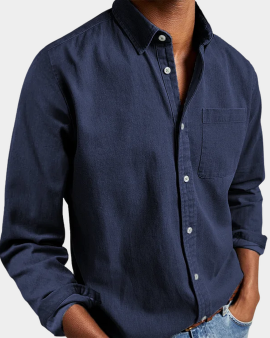 Premium Komfort Langarmhemd Herren Casual Sommer Hemd