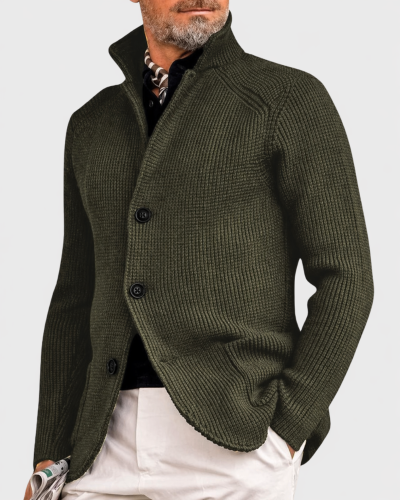 Gemütlicher Mantel Cardigan Herren Warm Coatigan Strick
