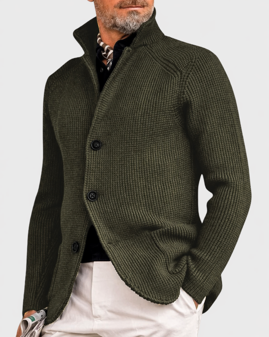 Gemütlicher Mantel Cardigan Herren Warm Coatigan Strick