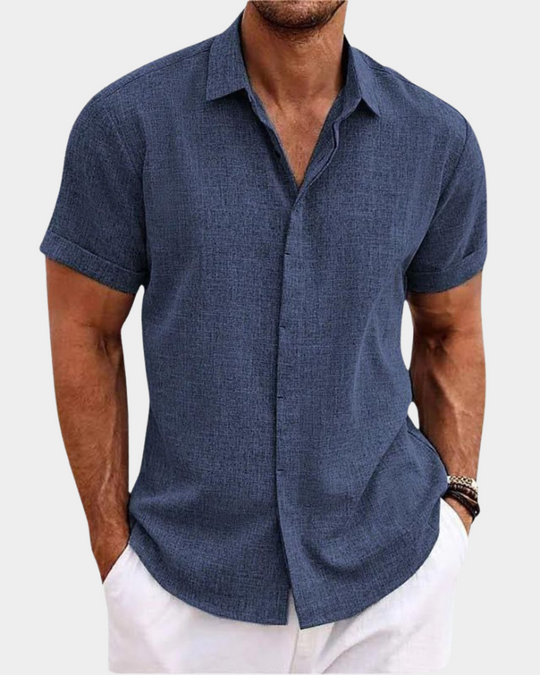 Essential Premium Freizeithemd Herren Kurzarm Casual