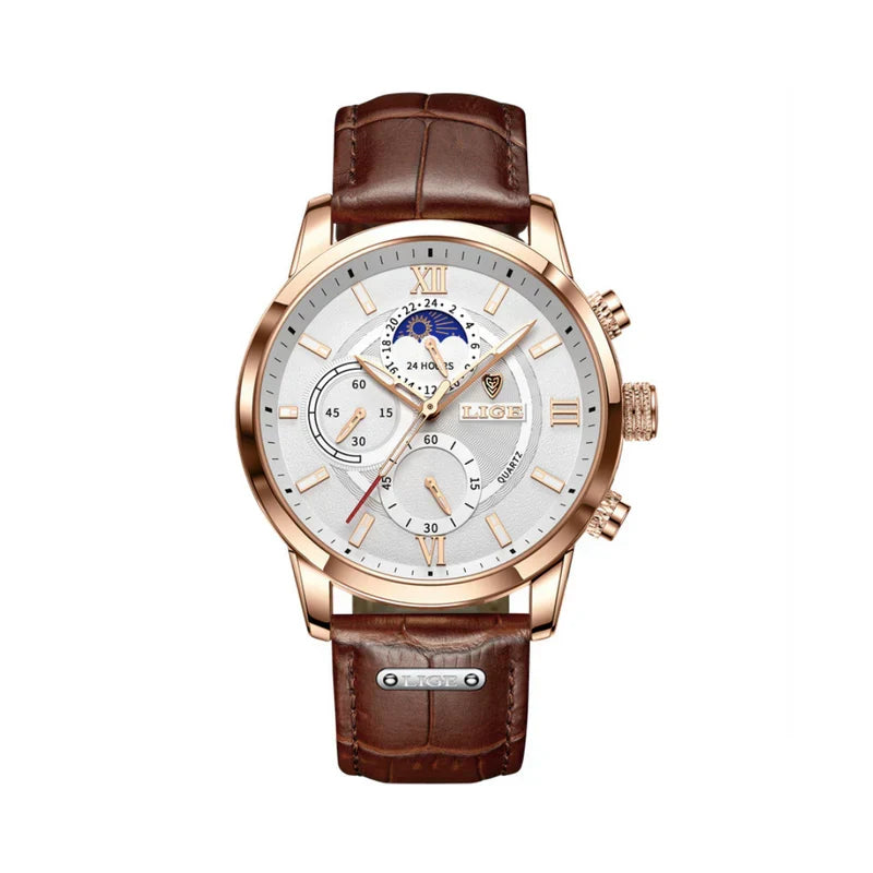 Klassische Herrenuhr Wasserdicht Verstellbares Armband