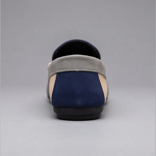 Lässige Patchwork Canvas Loafer Herren Slip-On Schuhe