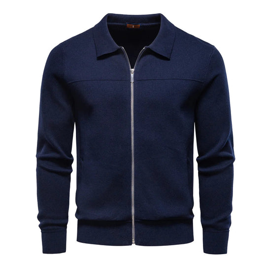 Baumwoll Zip Bomberjacke Herren Übergangsjacke Casual