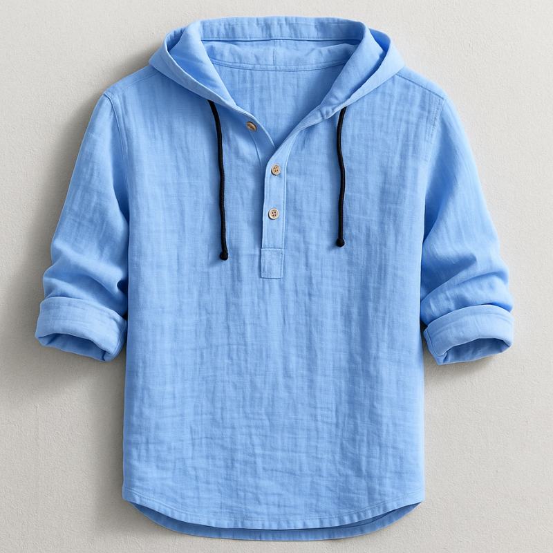 Luxus Kapuzen Hemd Herren Elegant Overshirt Casual