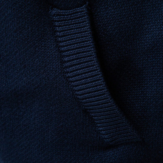 Nordisches Muster Zip Pullover Herren Stehkragen Strick