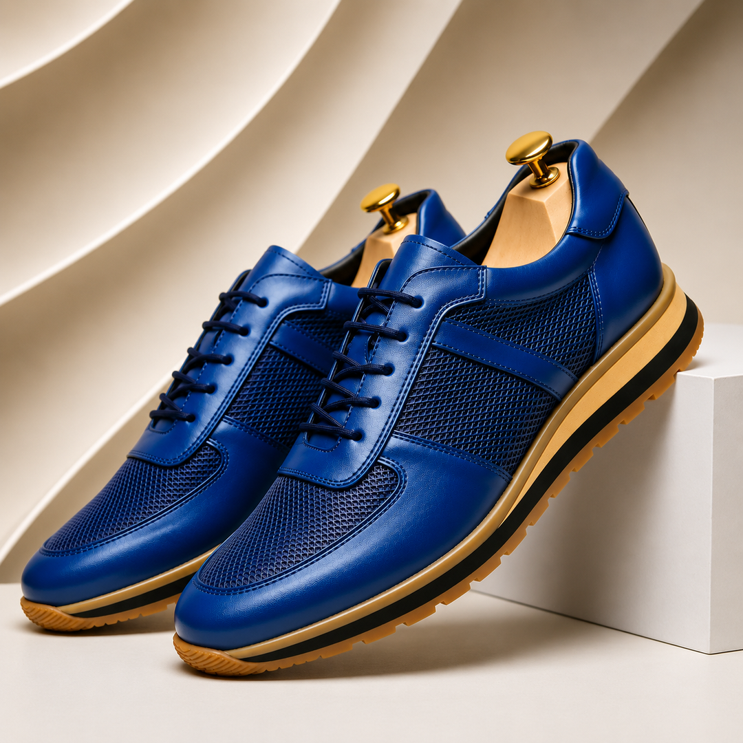 Rindsleder Sneaker Herren Italienisch Casual Komfort