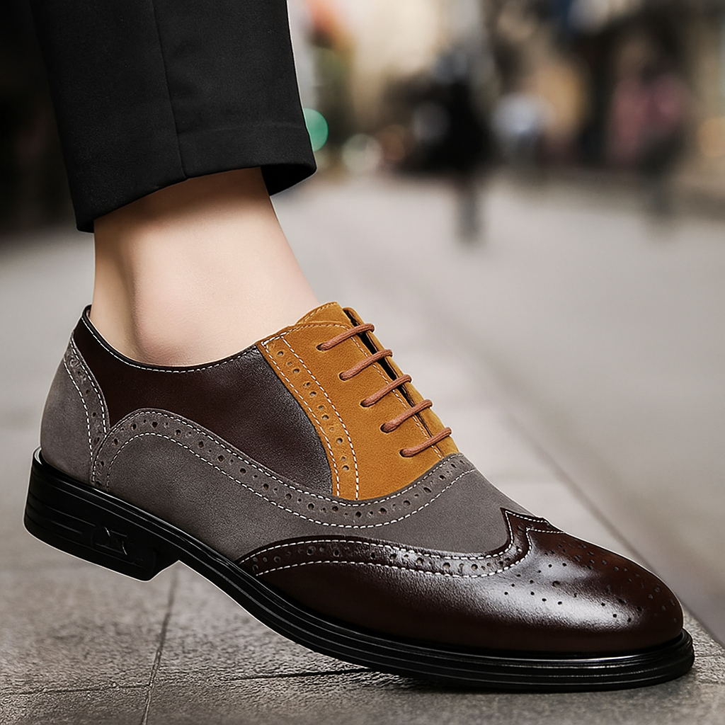 Leder Budapester Herren Wildleder Brogue Business